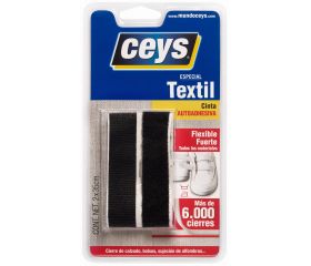 CEYS ESPECIAL CREMALLERA TEXTIL NEGRO